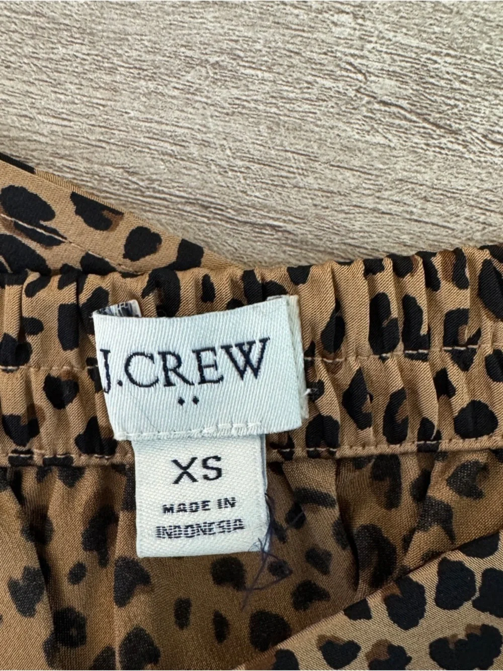 J.Crew 90s Inspired Slip Skirt Leopard Chiffon Size XS